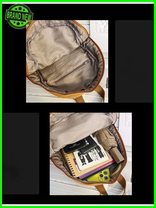 Small Canvas Backpack Purse for Women Teen Girls School Travel Daypack